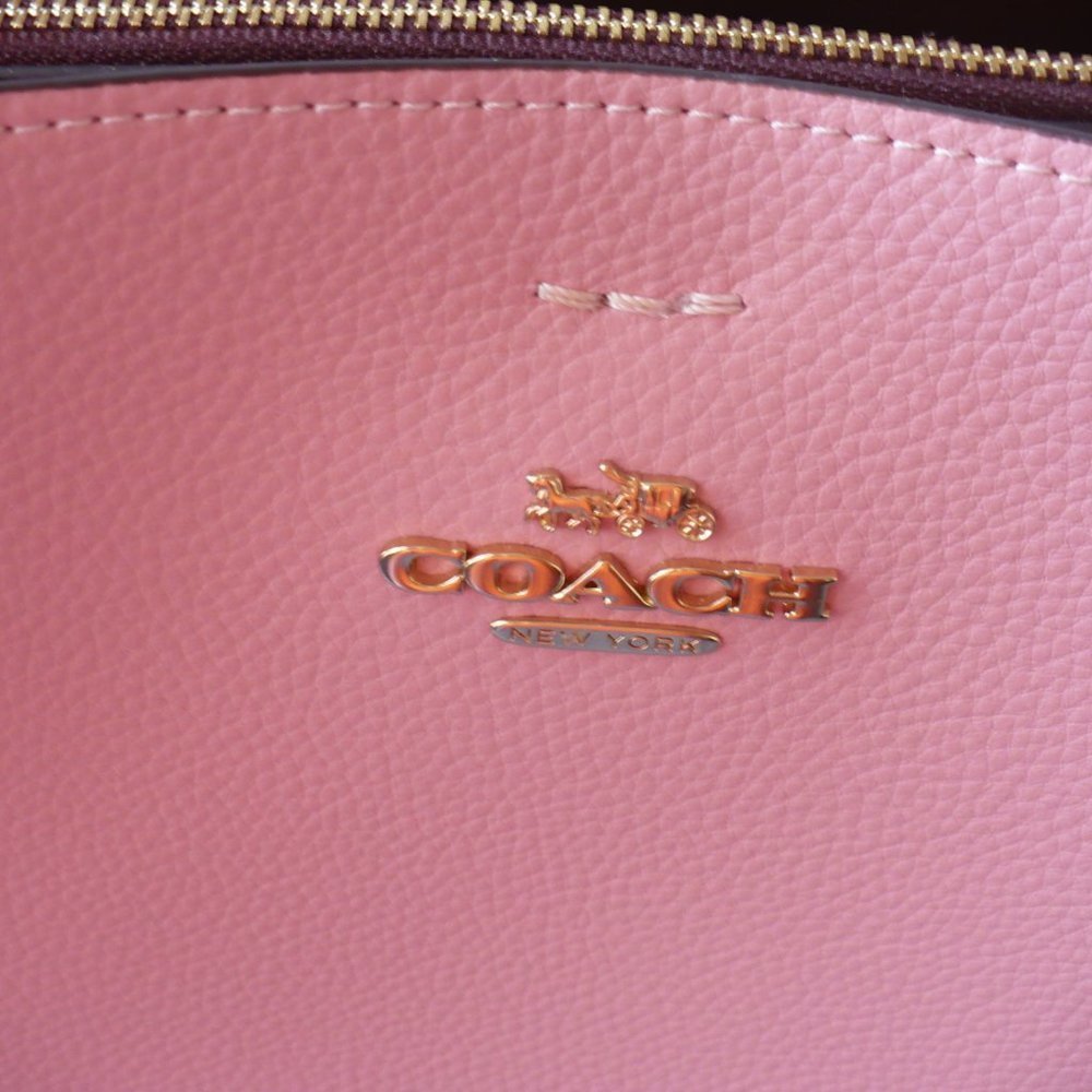 Coach Crossbody Leather Pink Purse Town Bucket Bag Pink NEW - Picture 6 of 9